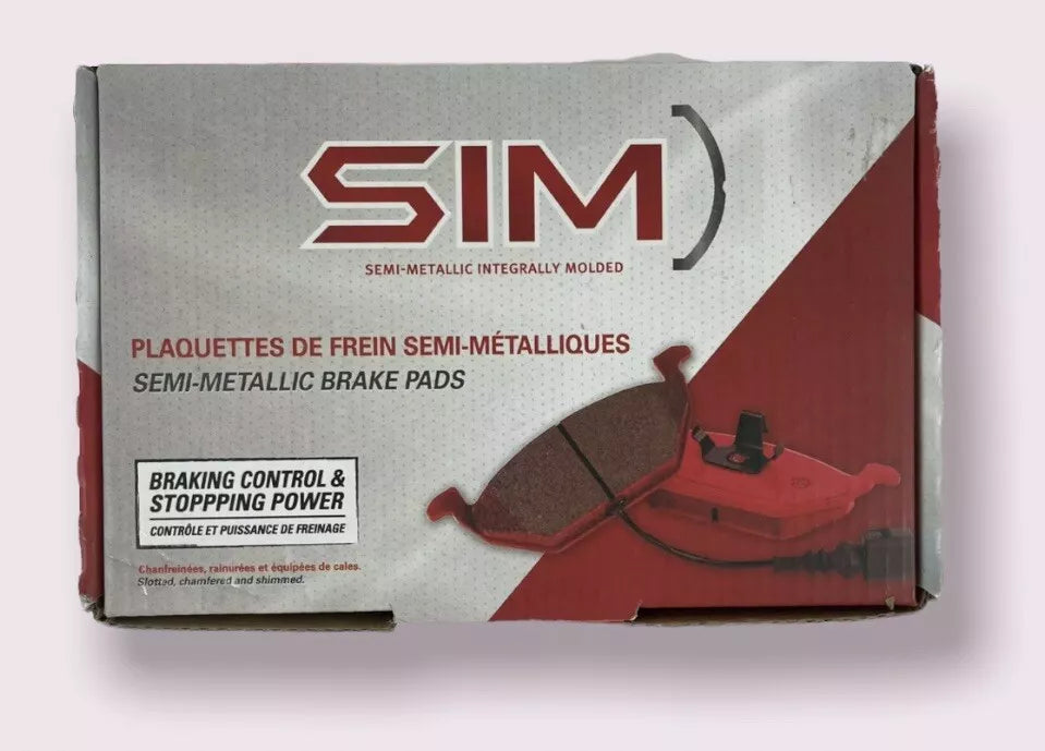 Sim Semi-Metallic Integrally Molded Brake Pads