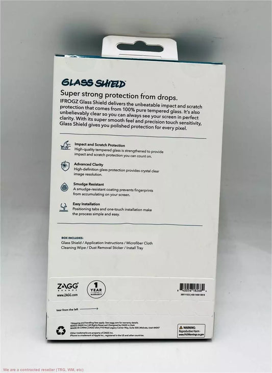 IFrogz Apple iPhone 15 Pro Glass Shield Screen Protector