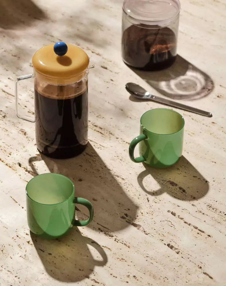 Hey Borosilicate Mug Set of 2 - Jade Green