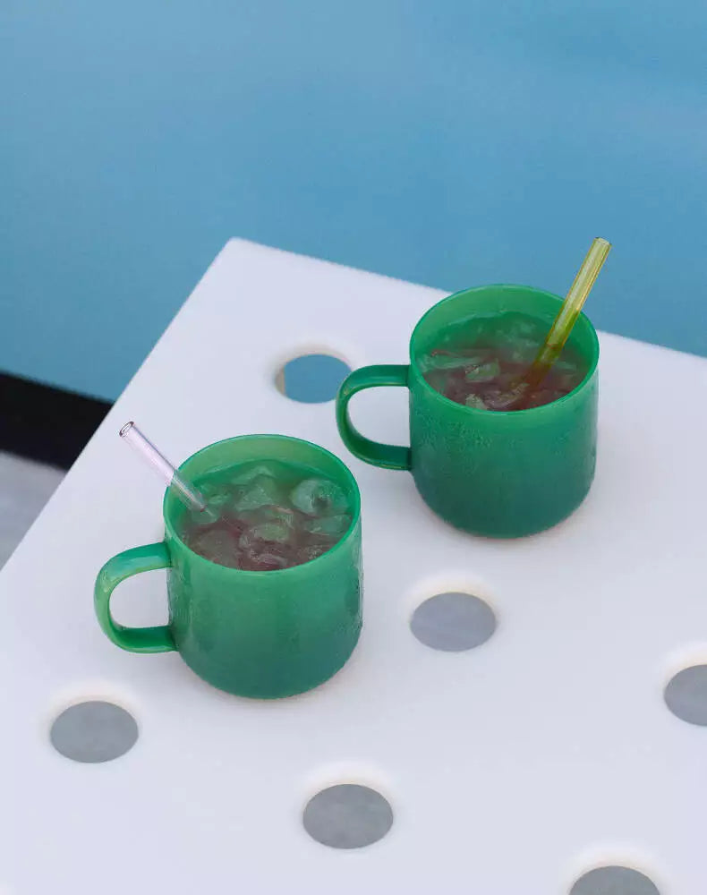 Hey Borosilicate Mug Set of 2 - Jade Green